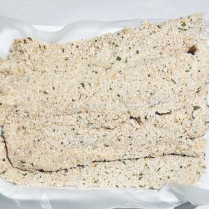 filet de abadejo rebozado con panko. Tienda online .Pescaderia pescados mariscos , salmon rosado