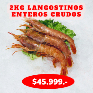 Combo 2kg Langostinos enteros crudos